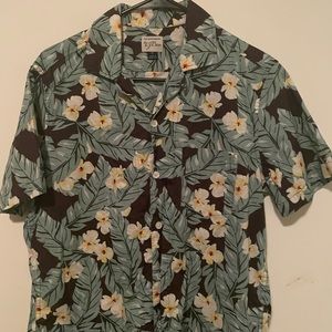 J. Crew Floral Short Sleeve Button Up